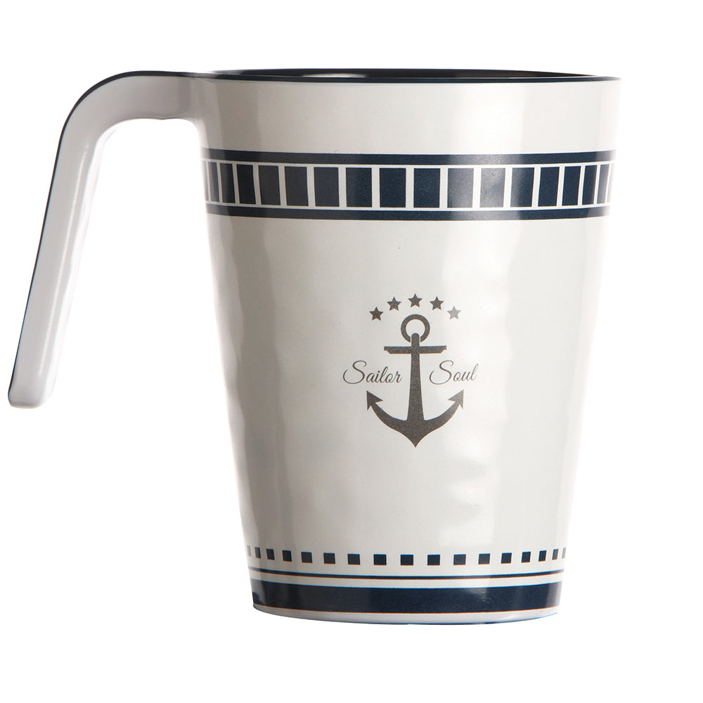 Marine Business Melamine Non-Slip Coffee Mug - SAILOR SOUL - Set of 6 — marine deck / galley