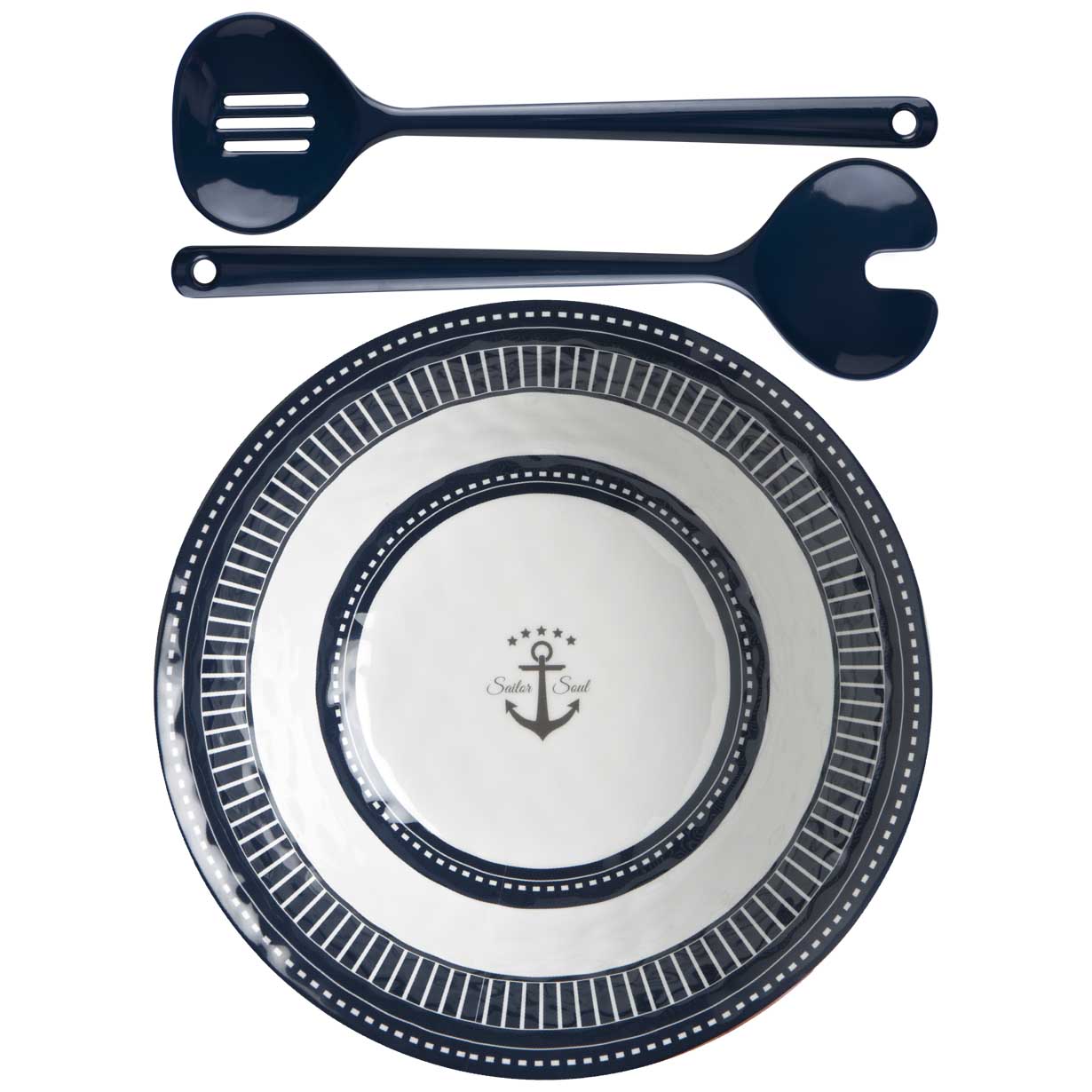 Marine Business Melamine Salad Bowl & Servers - SAILOR SOUL — marine deck / galley