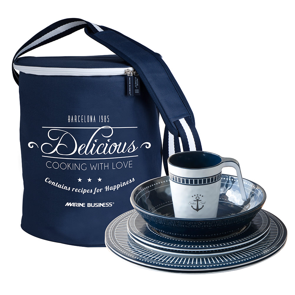 Marine Business Melamine Tableware Set & Basket - SAILOR SOUL - Set of 24 — marine deck / galley