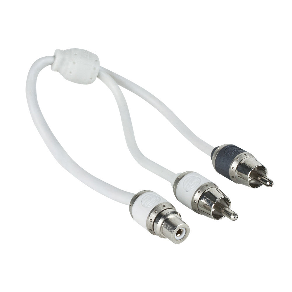 T-Spec V10 Series RCA Audio Y Cable - 2 Channel - 1 Female to 2 Males — marine rca cables
