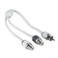 T-Spec V10 Series RCA Audio Y Cable - 2 Channel - 1 Male to 2 Females — marine rca cables