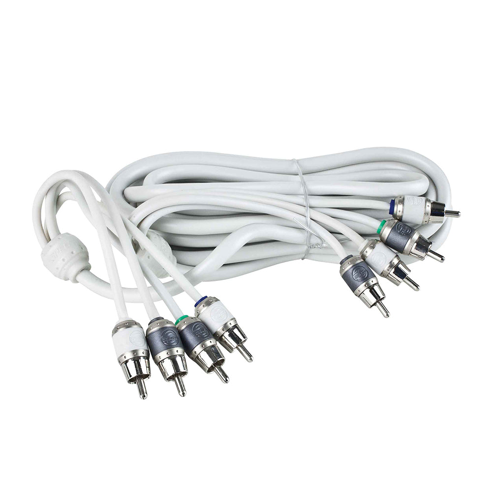 T-Spec V10 Series RCA Audio Cable - 4 Channel - 17' (5.18 M) — marine rca cables