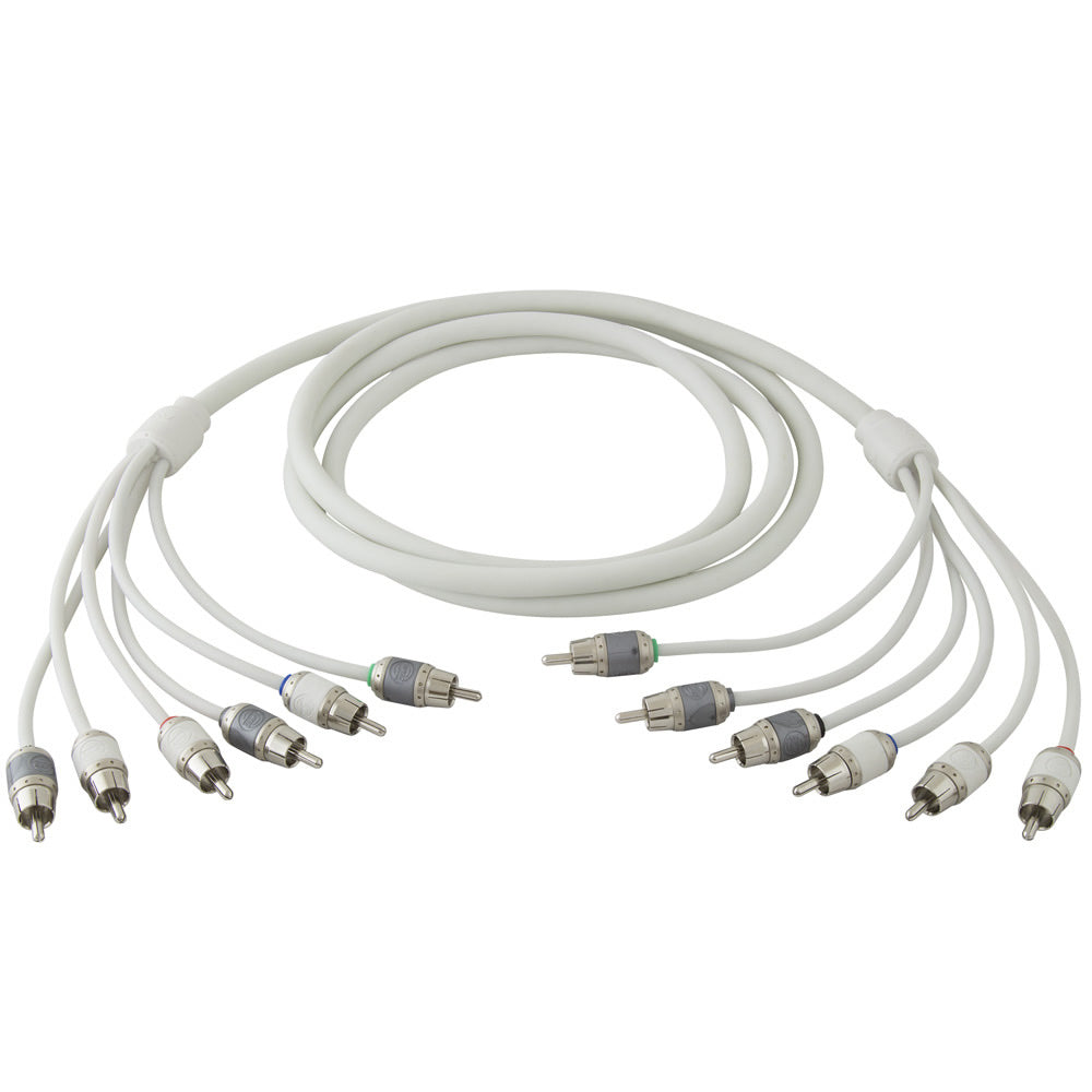 T-Spec V10 Series RCA Audio Cable - 6 Channel - 17' (5.18 M) — marine rca cables
