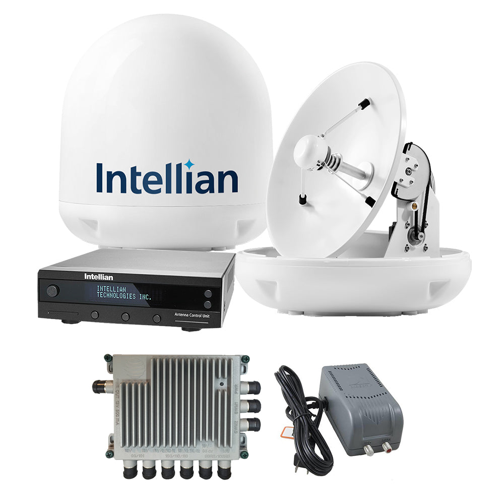 Intellian i4 All-Americas TV Antenna System & SWM-30 Kit — marine satellite tv antennas