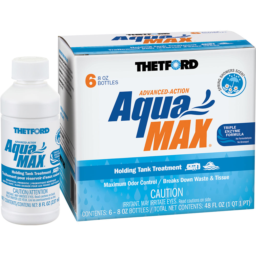 Thetford Marine Thetford AquaMax® Holding Tank Treatment - 6-Pack - 8oz Liquid - Spring Shower Scent — marine marine sanitation