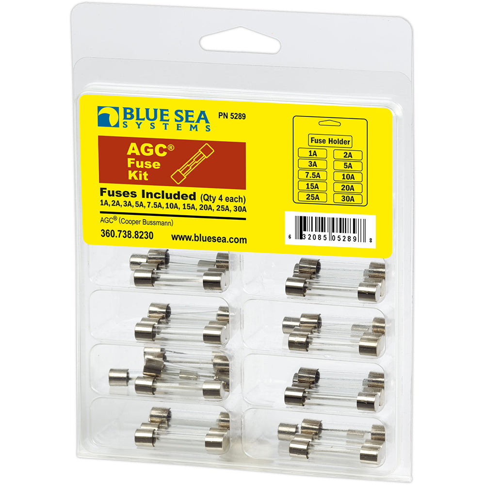 Blue Sea Systems Blue Sea 5289 AGC Fuse Kit - 41-Piece — marine fuse blocks & fuses