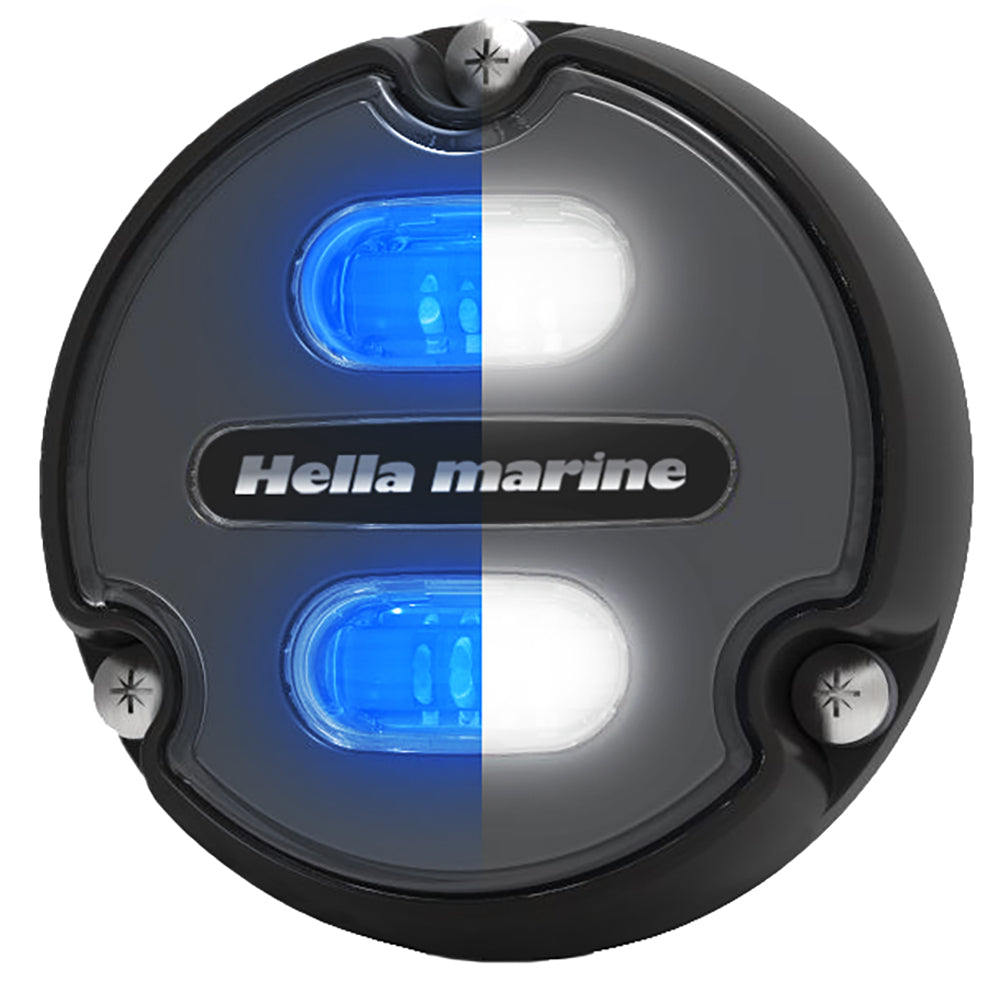 Hella Marine Apelo A1 Blue White Underwater Light - 1800 Lumens - Black Housing - Charcoal Lens — marine underwater lighting