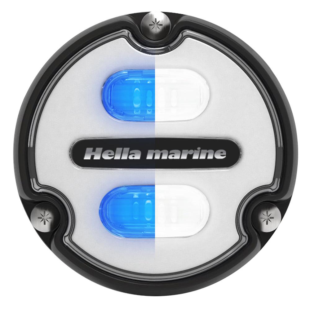 Hella Marine Apelo A1 Blue White Underwater Light - 1800 Lumens - Black Housing - White Lens — marine underwater lighting