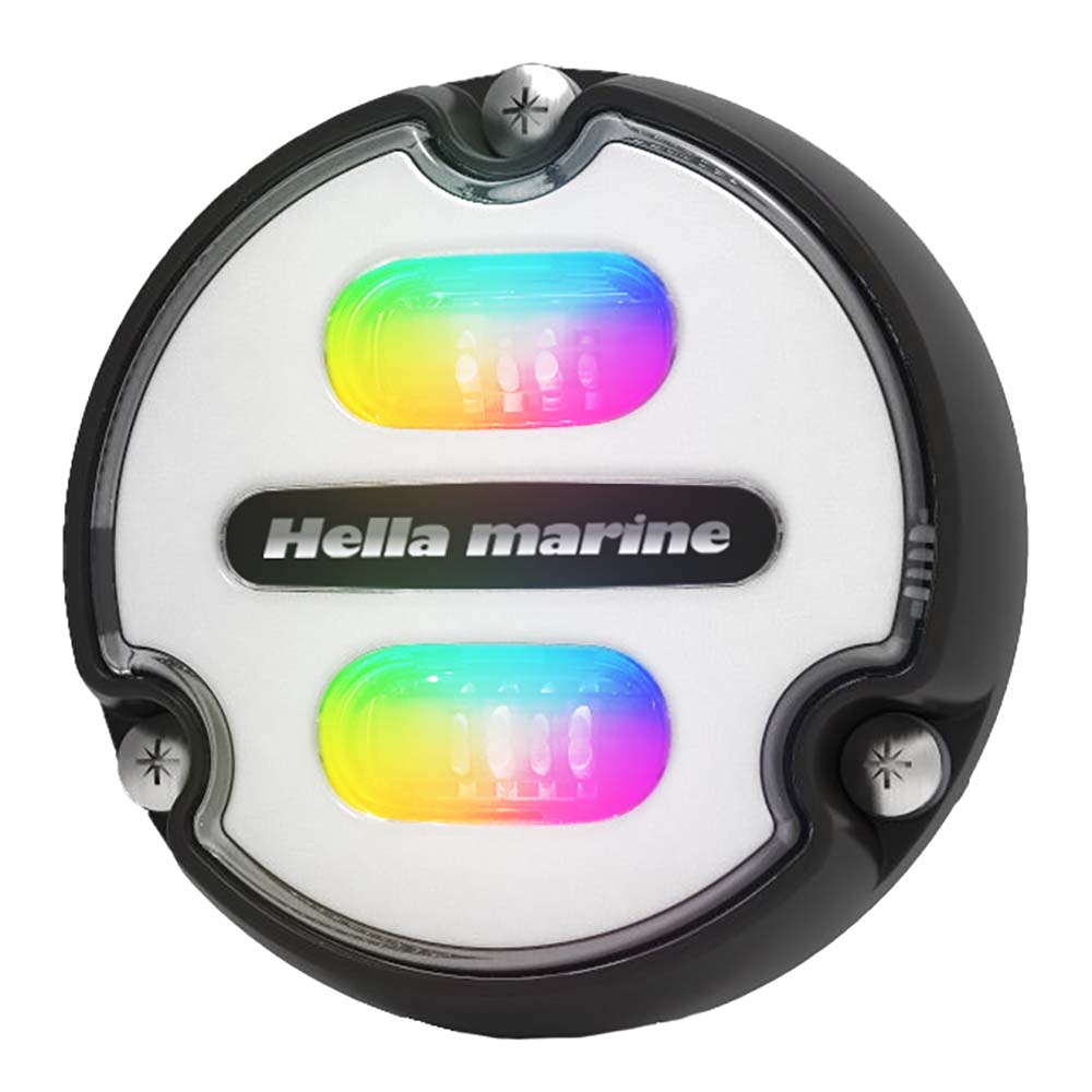 Hella Marine Apelo A1 RGB Underwater Light - 1800 Lumens - Black Housing - White Lens — marine underwater lighting