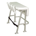 TACO Marine TACO Neptune III Leaning Post w/4 White Poly Rod Holders — marine seating