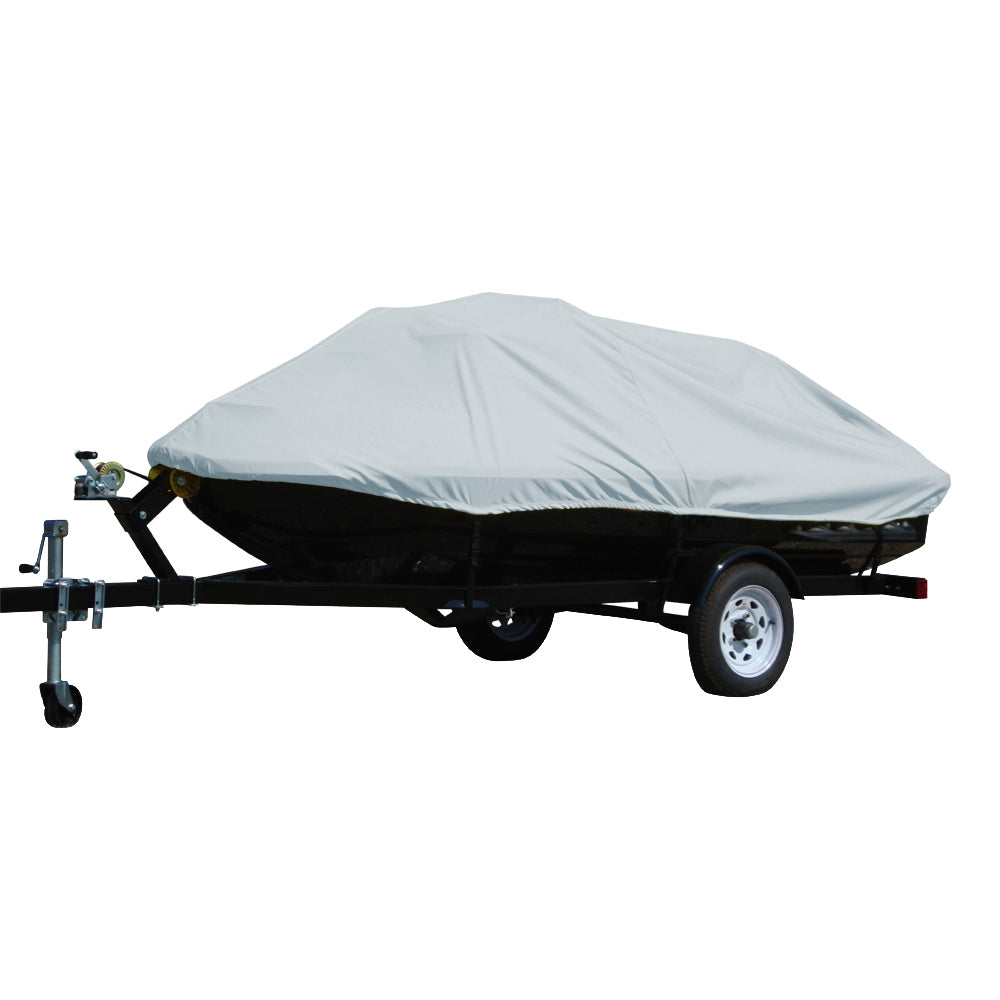 Carver by Covercraft Carver Poly-Flex II Styled-to-Fit Cover f/3 Seater Personal Watercrafts - 142" X 48" X 48" - Grey — marine winter covers