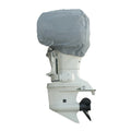 Carver by Covercraft Carver Poly-Flex II 25 HP Universal Motor Cover - 30"L x 40"H x 24"W - Grey — marine winter covers
