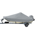 Carver by Covercraft Carver Sun-DURA® Styled-to-Fit Boat Cover f/18.5' Bay Style Center Console Fishing Boats - Grey — marine winter covers
