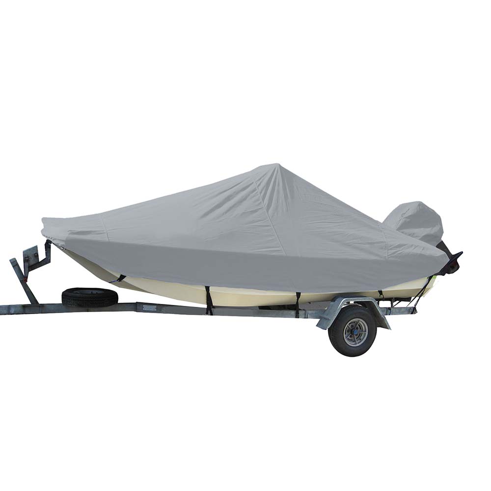 Carver by Covercraft Carver Sun-DURA® Styled-to-Fit Boat Cover f/21.5' Bay Style Center Console Fishing Boats - Grey — marine winter covers