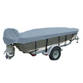 Carver by Covercraft Carver Sun-DURA® Extra Wide Series Styled-to-Fit Boat Cover f/24.5' V-Hull Fishing Boats - Grey — marine winter covers