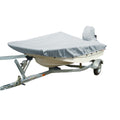 Carver by Covercraft Carver Sun-DURA® Styled-to-Fit Boat Cover f/15.5' Whaler Style Boats with Side Rails Only - Grey — marine winter covers
