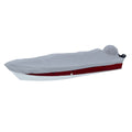 Carver by Covercraft Carver Poly-Flex II Styled-to-Fit Boat Cover f/17.5' V-Hull Side Console Fishing Boats - Grey — marine winter covers