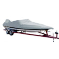 Carver by Covercraft Carver Poly-Flex II Styled-to-Fit Boat Cover f/18.5' Ski Boats with Low Profile Windshield - Grey — marine winter covers