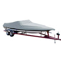 Carver by Covercraft Carver Poly-Flex II Styled-to-Fit Boat Cover f/21.5' Sterndrive Ski Boats with Low Profile Windshield - Grey — marine winter covers