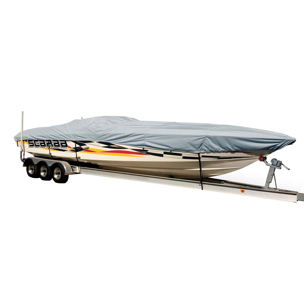 Carver by Covercraft Carver Sun-DURA® Styled-to-Fit Boat Cover f/29.5' Performance Style Boats - Grey — marine winter covers