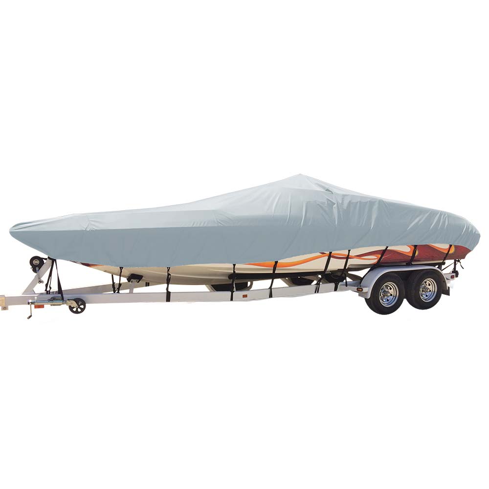 Carver by Covercraft Carver Sun-DURA® Styled-to-Fit Boat Cover f/21.5' Day Cruiser Boats - Grey — marine winter covers