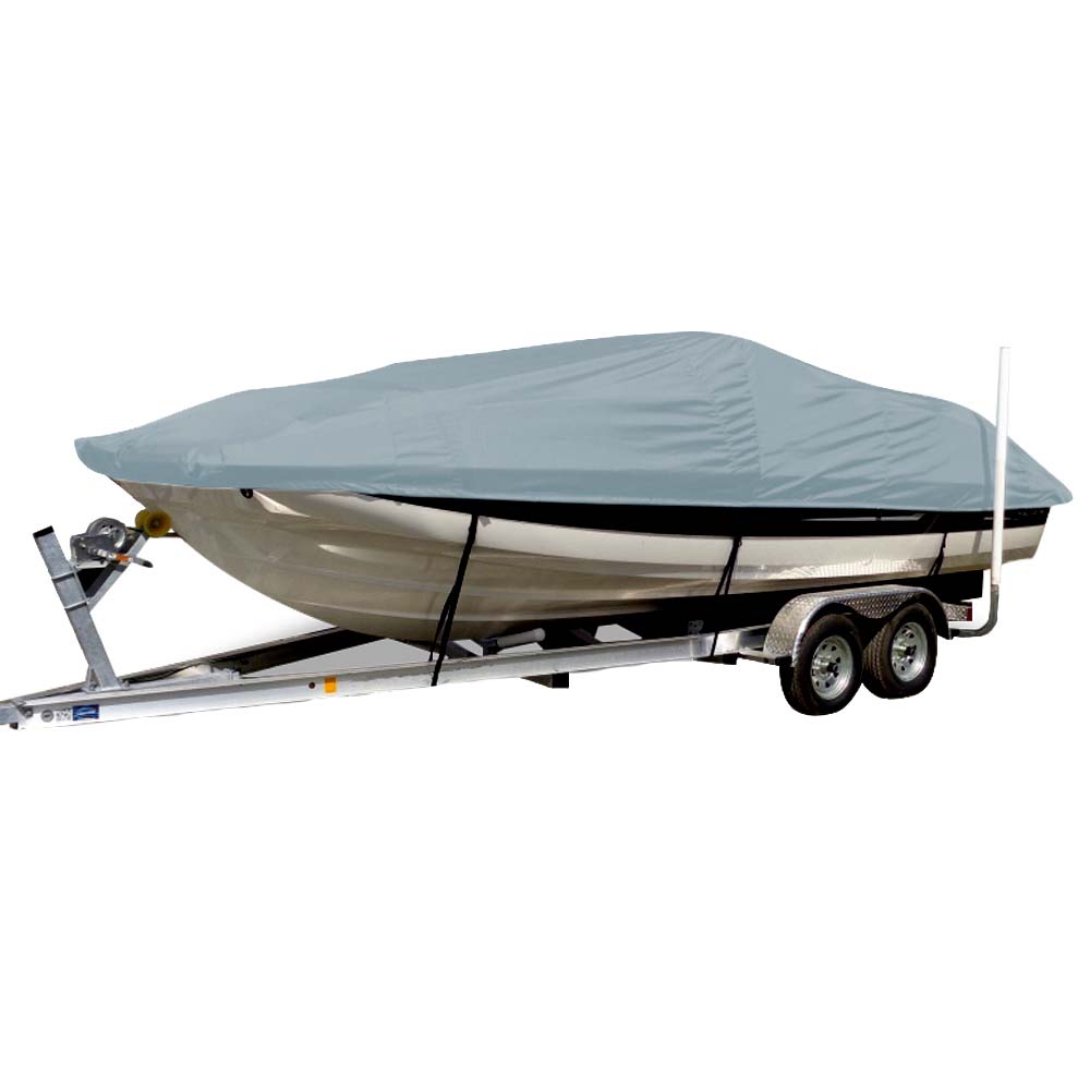 Carver by Covercraft Carver Sun-DURA® Styled-to-Fit Boat Cover f/22.5' Sterndrive Deck Boats w/Low Rails - Grey — marine winter covers