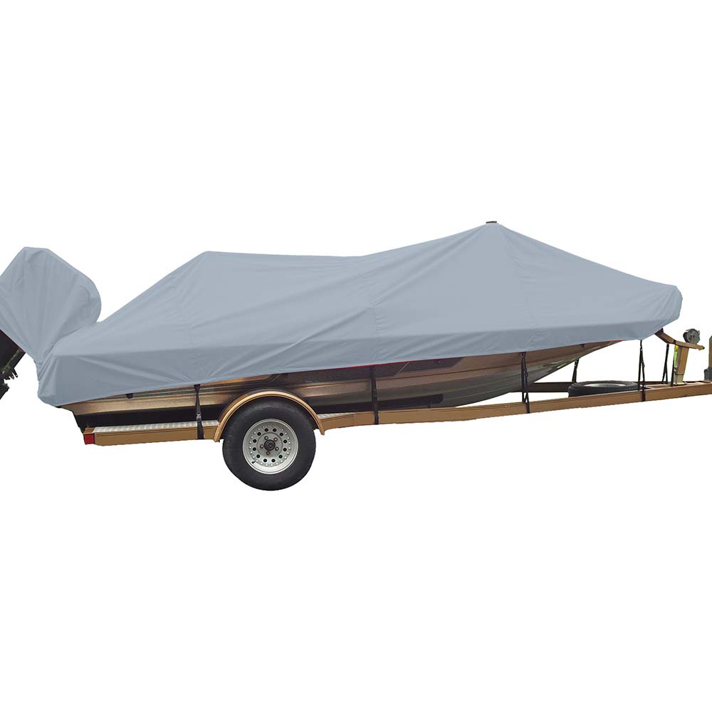 Carver by Covercraft Carver Sun-DURA® Styled-to-Fit Boat Cover f/17.5' Wide Style Bass Boats - Grey — marine winter covers