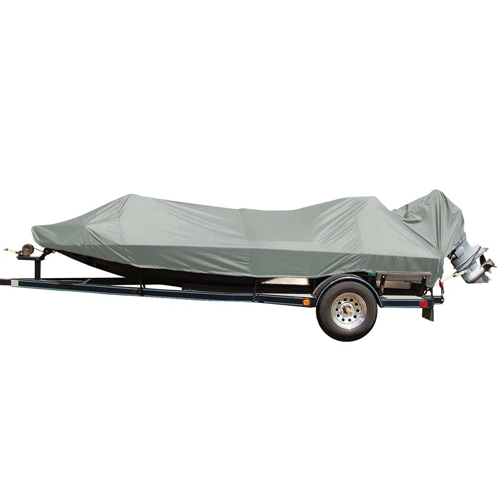 Carver by Covercraft Carver Poly-Flex II Extra Wide Series Styled-to-Fit Boat Cover f/17.5' Jon Style Bass Boats - Grey — marine winter covers