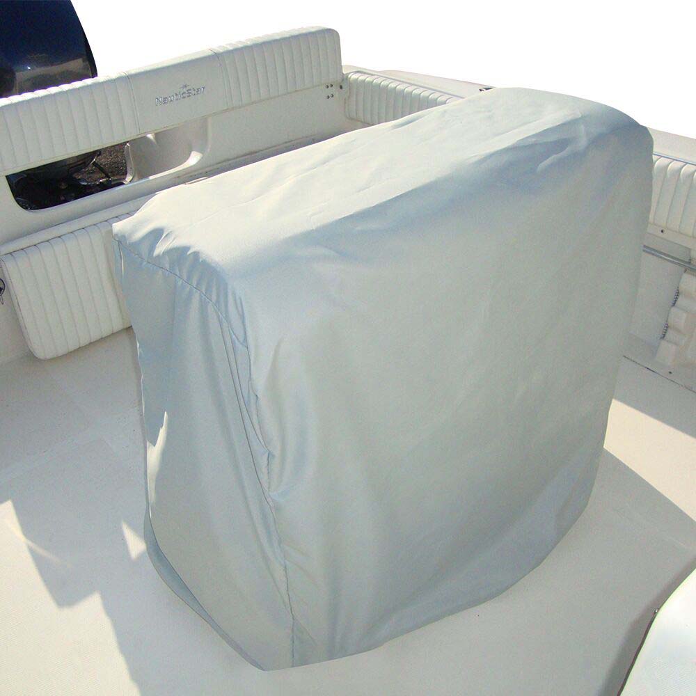 Carver by Covercraft Carver Poly-Flex II Universal Leaning Post Cover - 47"H x 41"W x 24"D - Grey — marine winter covers