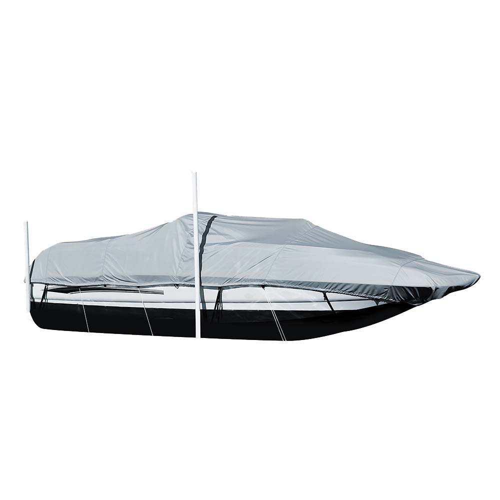 Carver by Covercraft Carver Sun-DURA® Styled-to-Fit Boat Cover f/22.5' Sterndrive Deck Boats w/Walk-Thru Windshield - Grey — marine winter covers