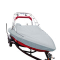 Carver by Covercraft Carver Sun-DURA® Specialty Boat Cover f/21.5' V-Hull Runabouts w/Tower - Grey — marine winter covers
