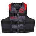 Full Throttle Adult Nylon Life Jacket - S/M - Red/Black — marine watersports