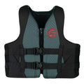 Full Throttle Adult Rapid-Dry Life Jacket - S/M - Grey/Black — marine watersports