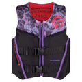 Full Throttle Youth Rapid-Dry Flex-Back Life Jacket - Pink/Black — marine watersports