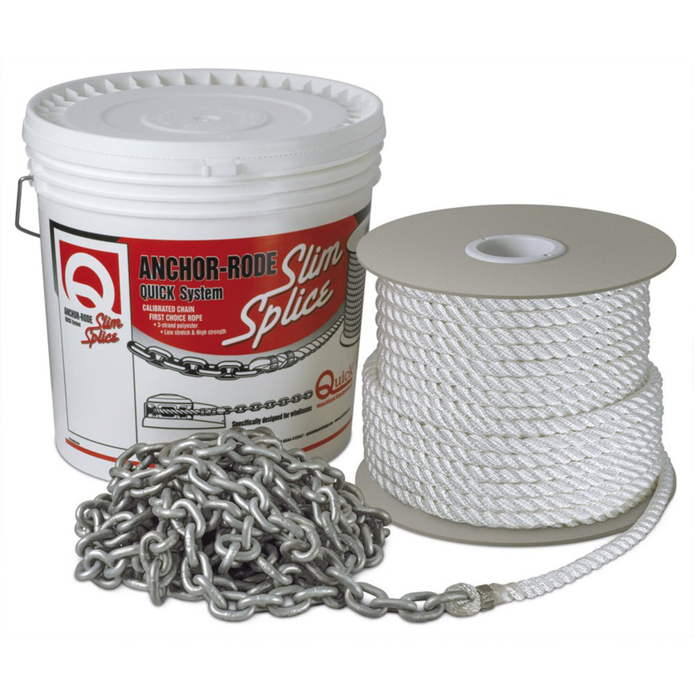Quick Anchor Rode 25' - 8mm Chain - 300' - 9/16" Rope — marine rope & chain