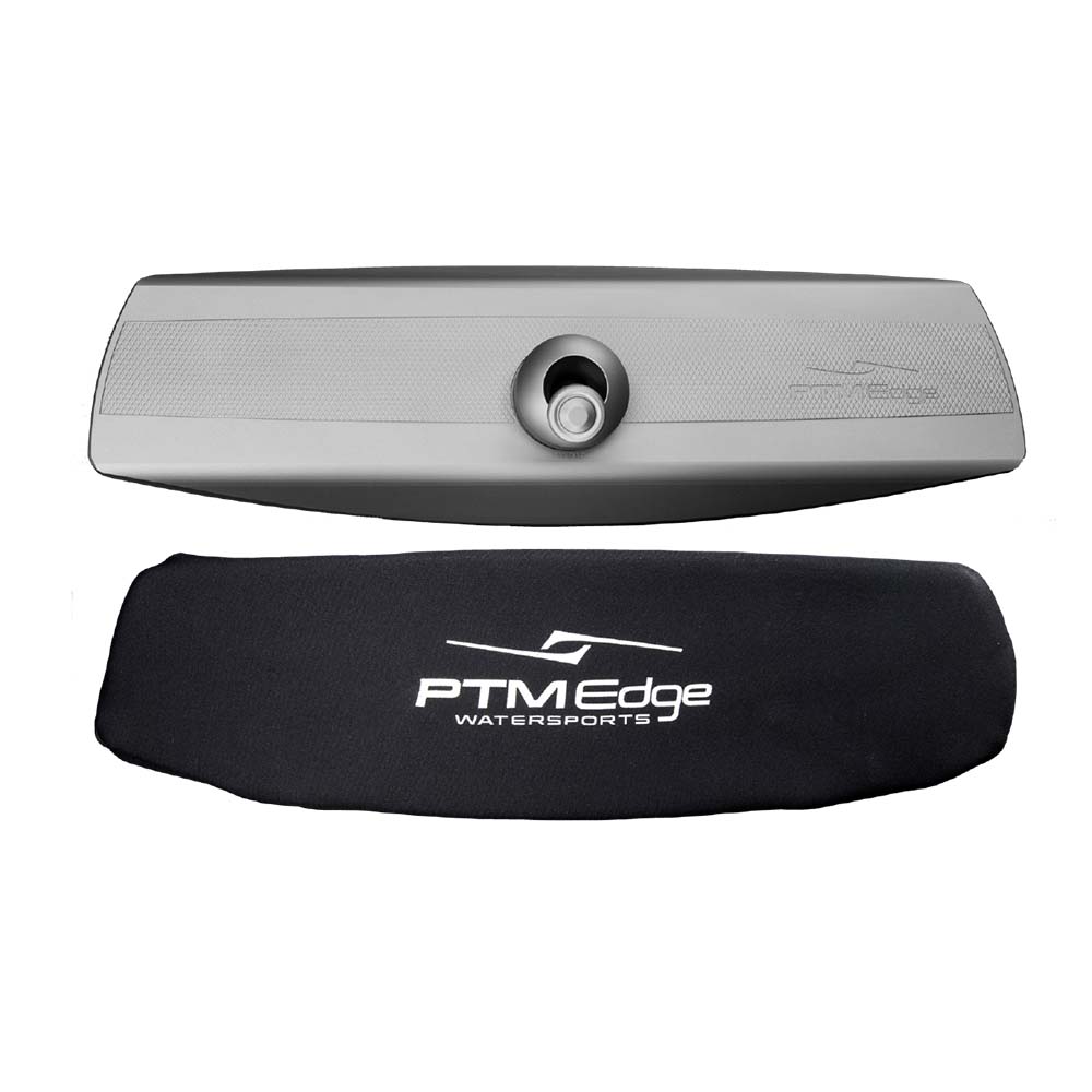 PTM Watersports VR-140 Elite Mirror & Cover Combo - Titanium Grey — marine mirrors