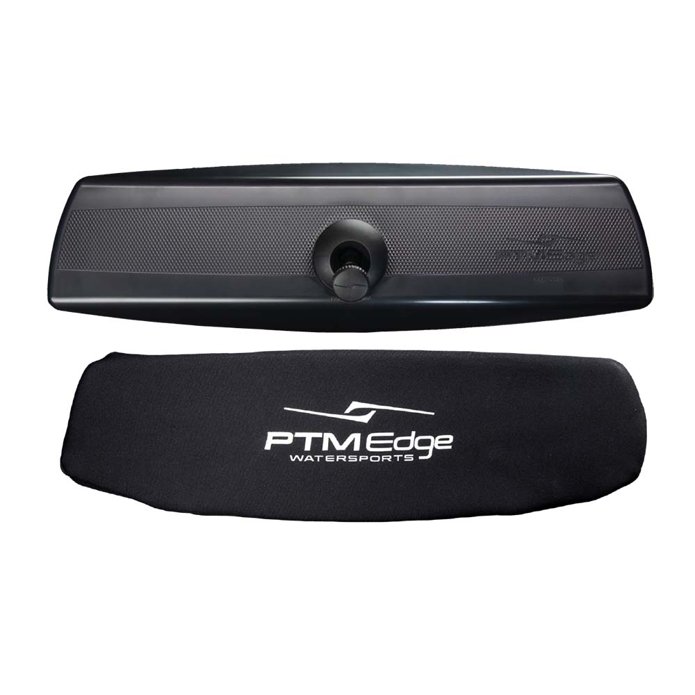 PTM Watersports VR-140 Pro Mirror & Cover Combo - Black — marine mirrors