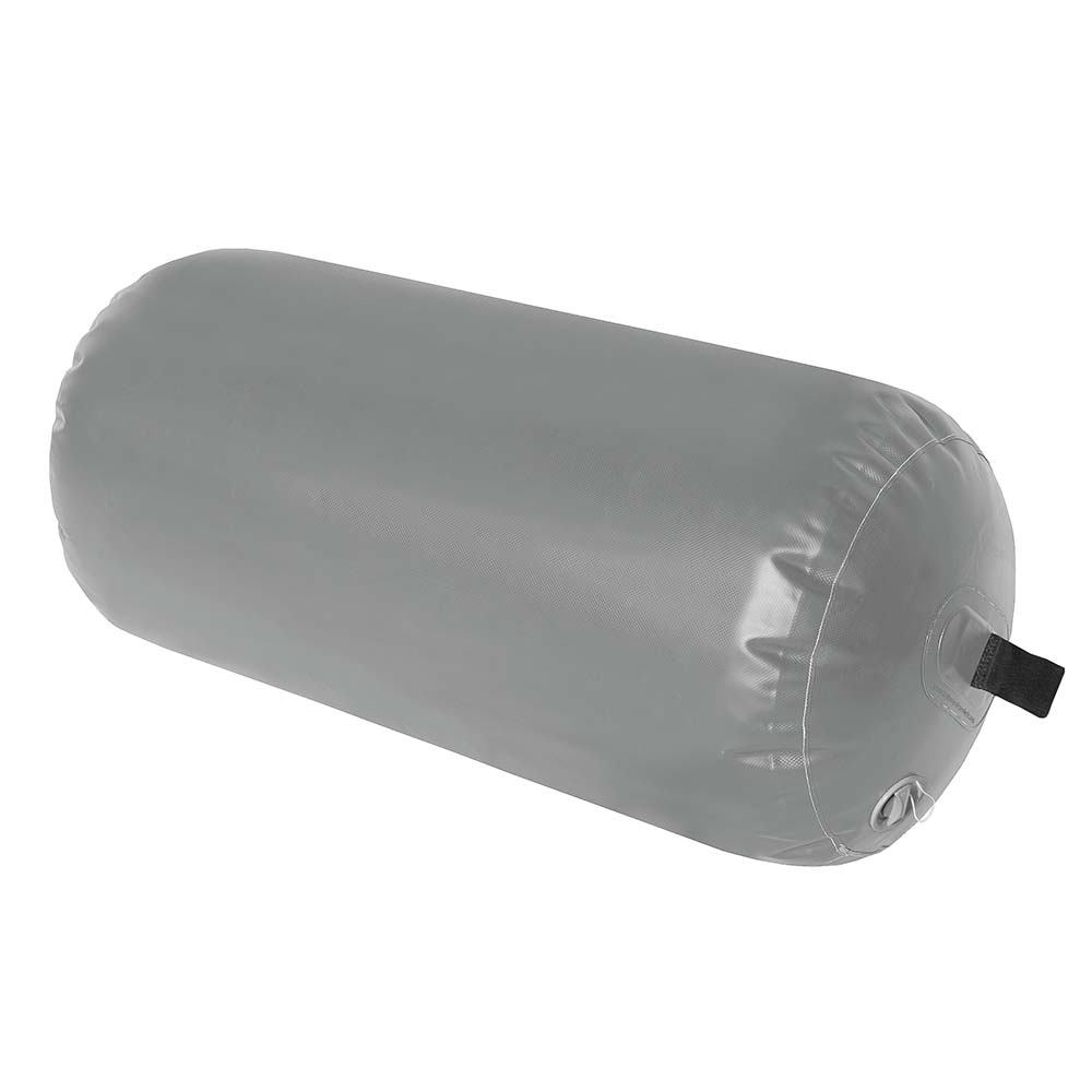 Taylor Made Super Duty Inflatable Yacht Fender - 18" x 42" - Grey — marine fenders
