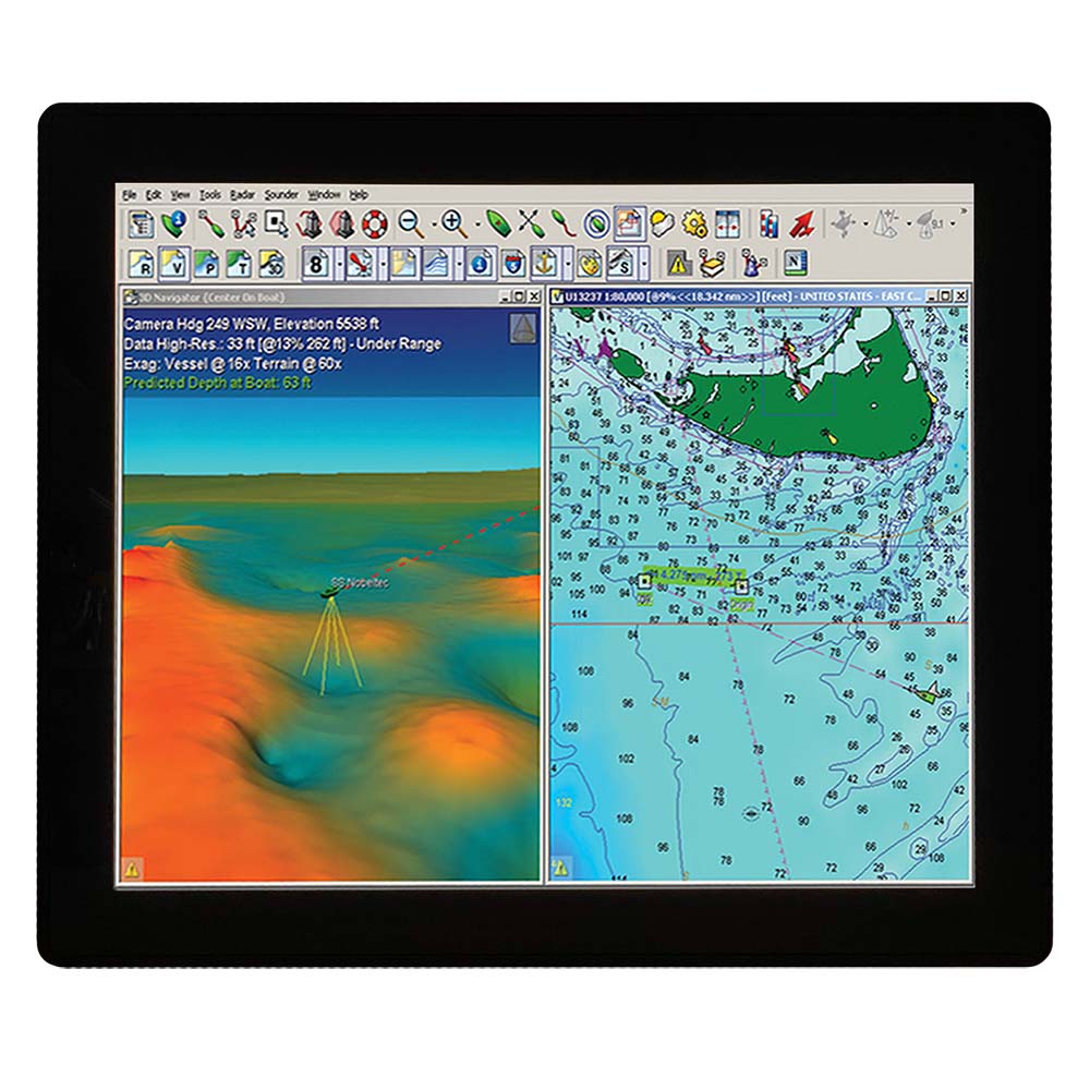 Seatronx 17" V Series Sunlight Readable Touch Screen Display — marine marine monitors
