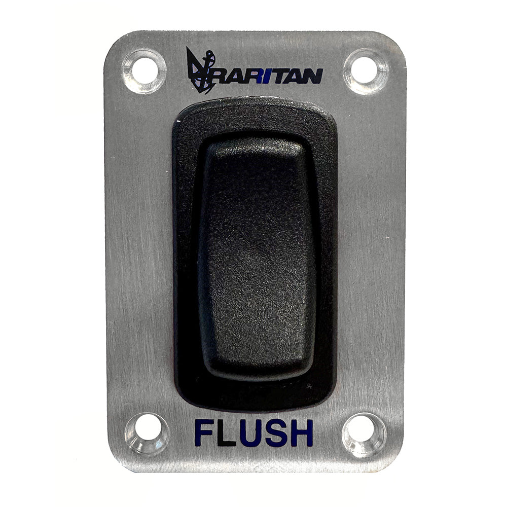 Raritan Momentary Flush Switch w/Stainless Steel Faceplate — marine accessories