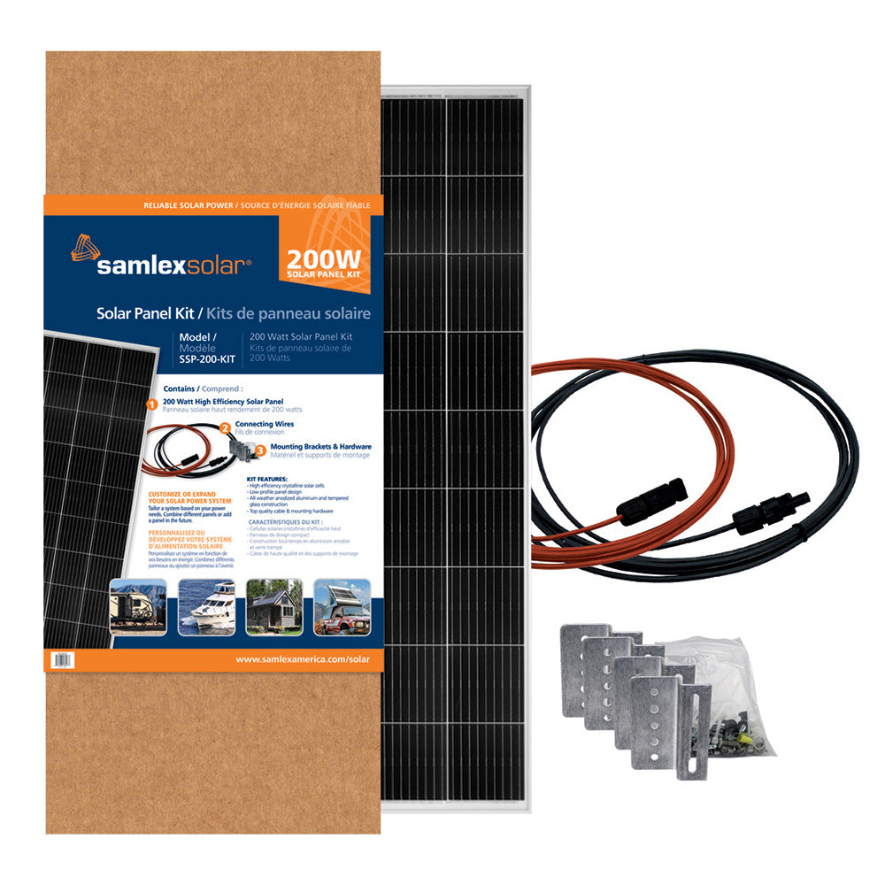 Samlex America Samlex 200W Solar Panel Kit — marine solar panels