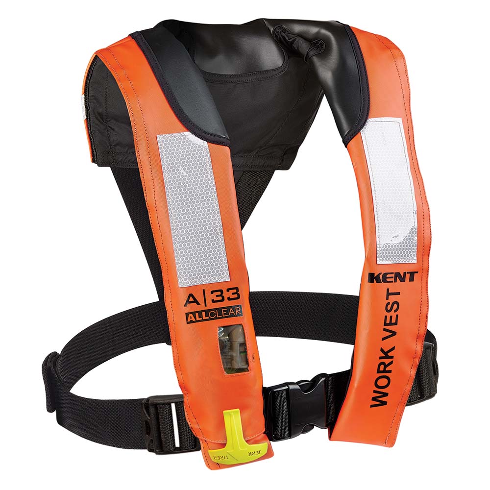 Kent Sporting Goods Kent A-33 All Clear Auto Inflatable Work Vest — marine personal flotation devices