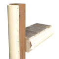 Dock Edge Piling Bumper - One End Capped - 6' - Beige — marine bumpers/guards