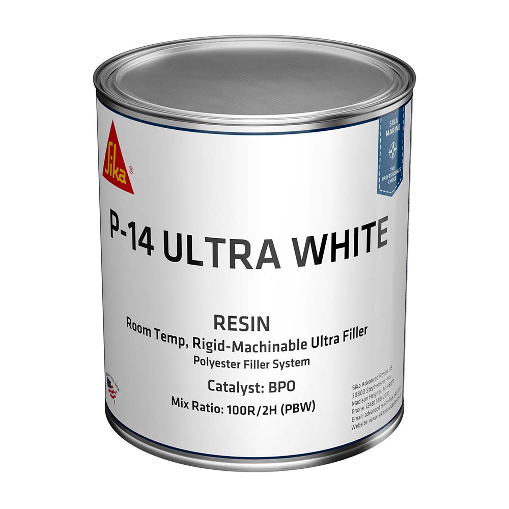 Sika SikaBiresin® AP014 Polyester Fairing Compound White Base Quart Can BPO Hardener Required — marine adhesives/sealants/tapes