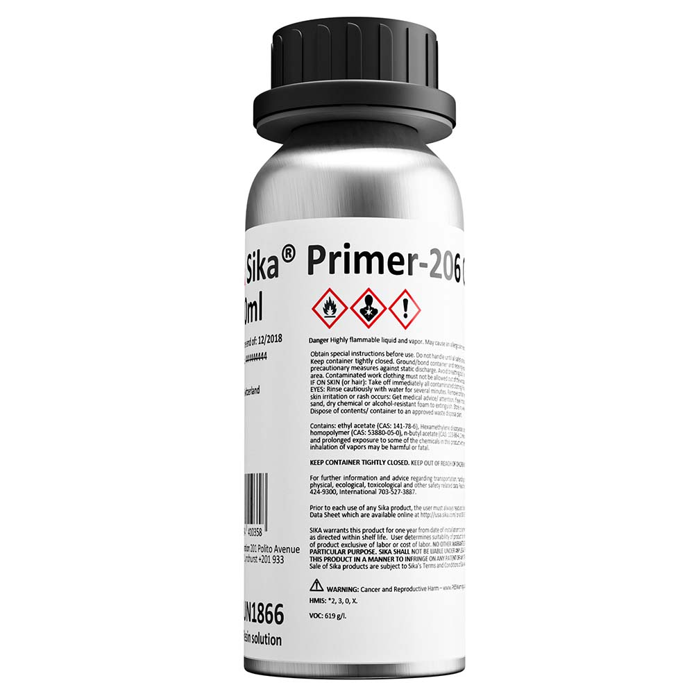 Sika Primer-206 G+P Black 250ml Bottle — marine adhesives/sealants/tapes