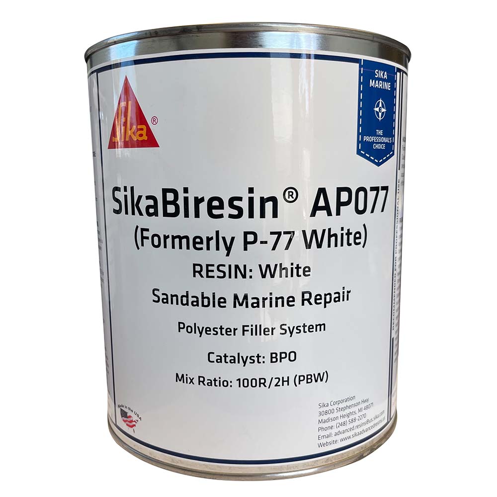 Sika SikaBiresin® AP077 White Gallon BPO Hardener Required — marine adhesives/sealants/tapes