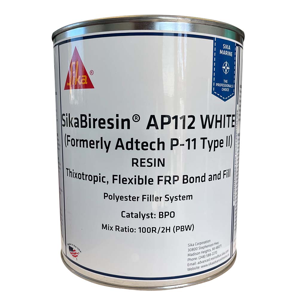 Sika SikaBiresin® AP112 White Gallon BPO Hardener Required — marine adhesives/sealants/tapes
