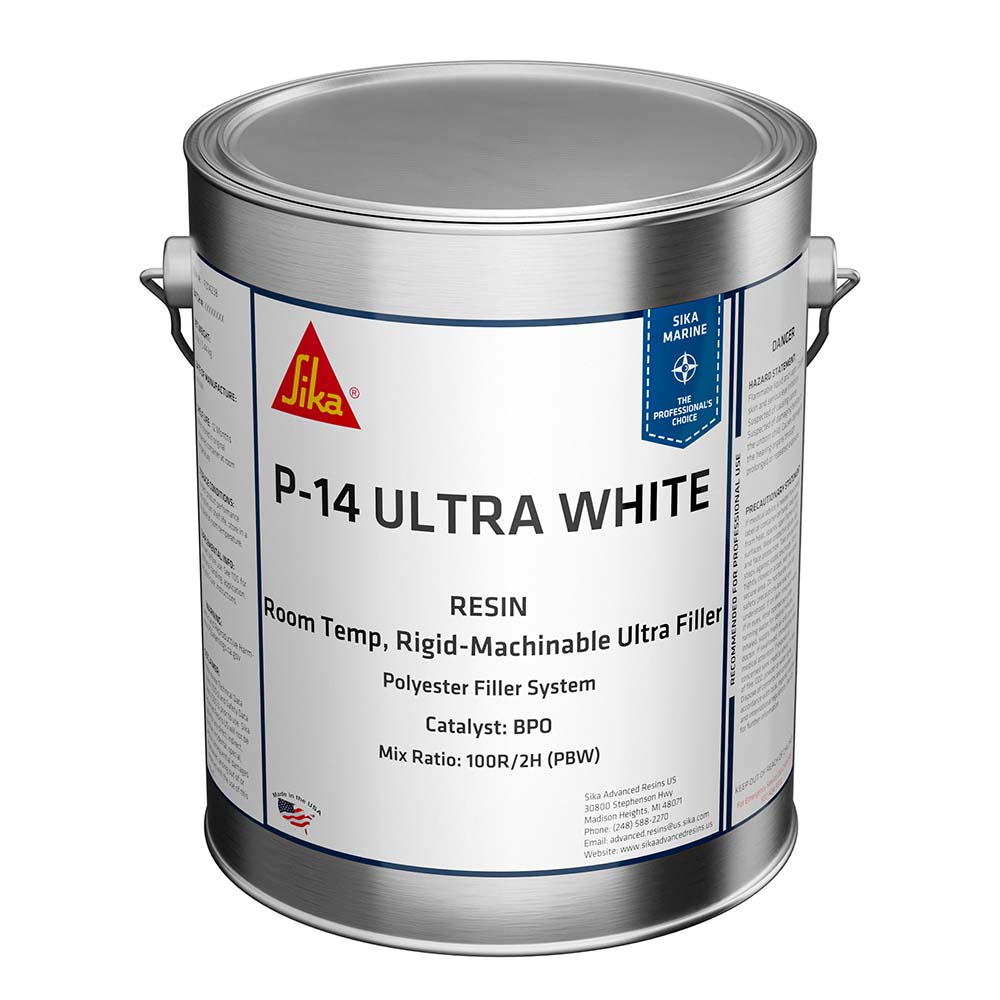 Sika SikaBiresin® AP014 Polyester Fairing Compound White Gallon Can BPO Hardener Required — marine adhesives/sealants/tapes