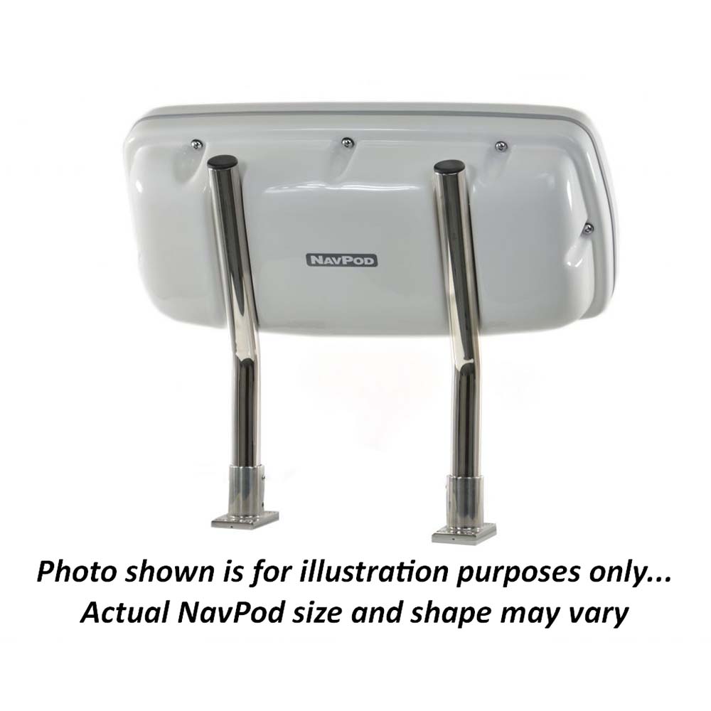 NavPod SystemPod Pre-Cut f/Garmin GPSMAP® 8410xsv & 8610xsv on Right & 2 Additional Instruments (3.6″ holes) on Left f/9.5″ Wide Guard — marine display mounts