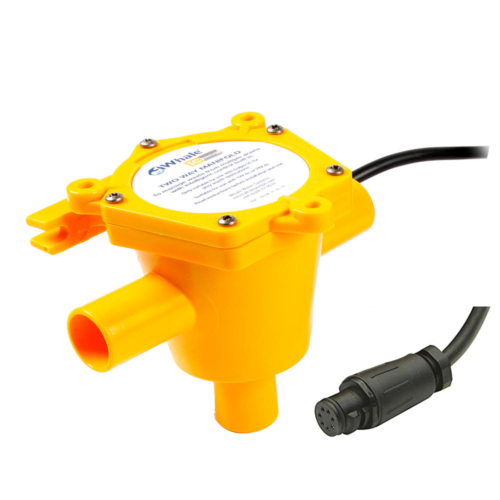 Whale Marine Whale 2-Way Waste Manifold 6' Cable 3/4" Ports — marine accessories
